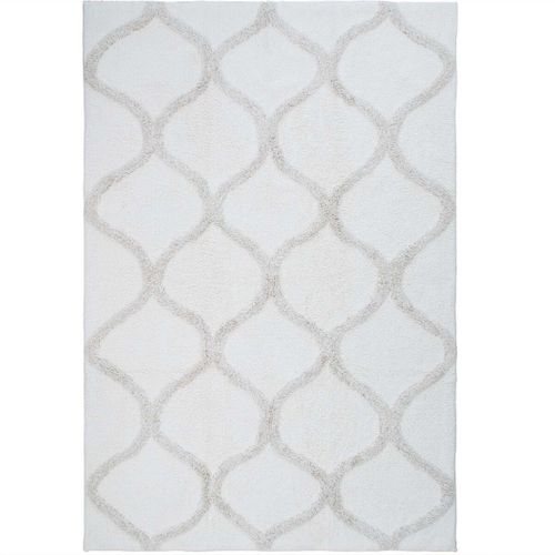 Tapis Salon Lavable Berbère En Coton Beige 60x90 - Style Bohème