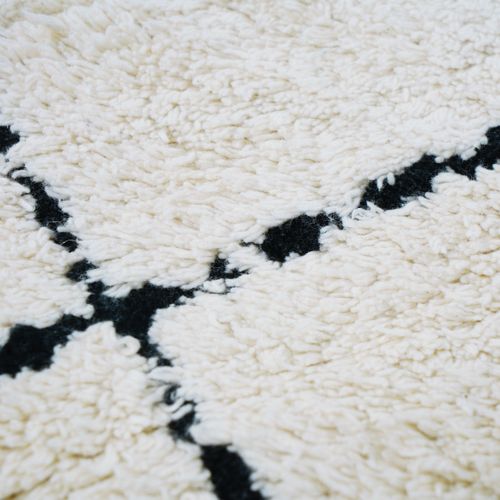 Tapis Salon Lavable Berbère En Coton Beige 80x200 - Style Bohème