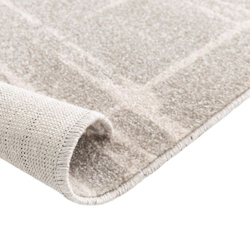 Tapis Salon Moderne Abstrait Gris Beige 120x170