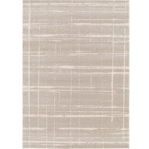 Tapis Salon Moderne Abstrait Gris Beige 120x170