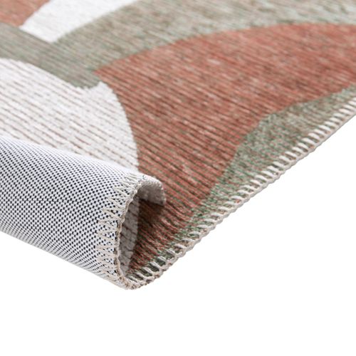 Tapis Salon Moderne Tissé Plat Vert Multicolore 120x170