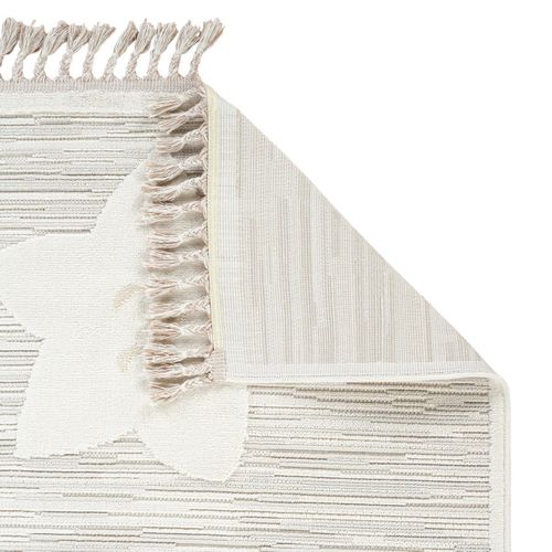 Tapis Salon Enfant Doux Motif Étoiles Blanc 120x180