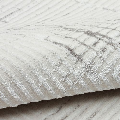 Tapis Salon Abstrait Moderne Crème 120x180