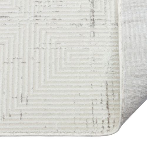 Tapis Salon Abstrait Moderne Crème 120x180