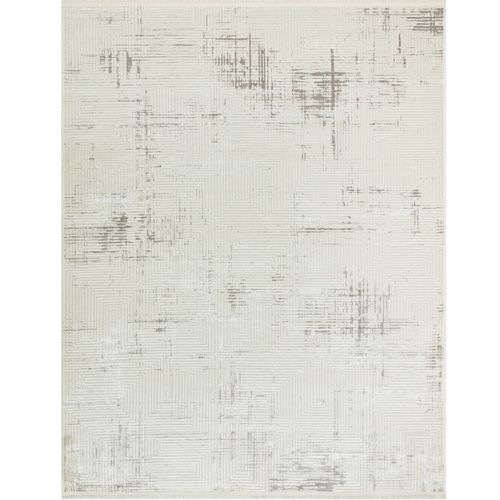 Tapis Salon Abstrait Moderne Crème 120x180