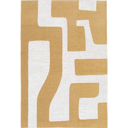 Tapis Salon Moderne Tissé Plat Gobelin Beige 120x170