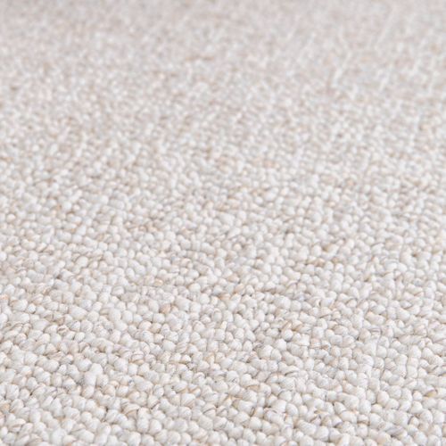 Tapis Salon Tufté Texturé Effet Bouclé Beige 120x170