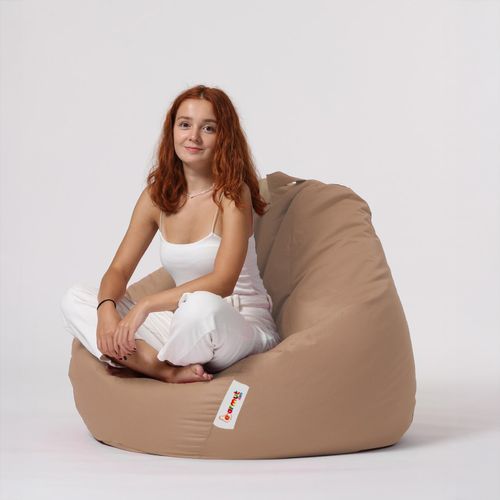 Ohau - Pouf Poire D'extérieur 130x115cm Taupe
