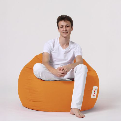 Ohau - Pouf Poire D'extérieur 130x115cm Orange