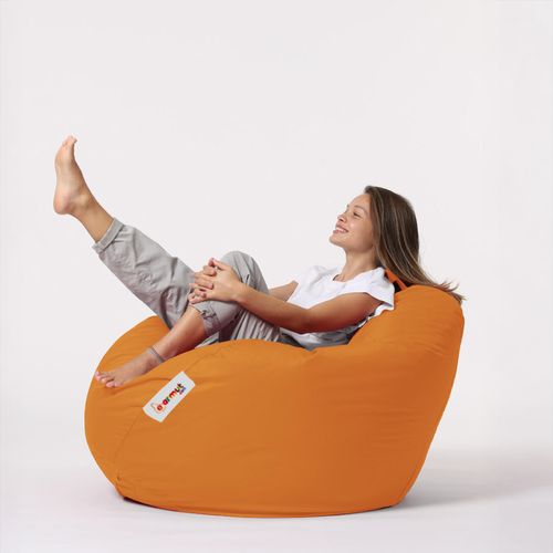 Ohau - Pouf Poire D'extérieur 130x115cm Orange