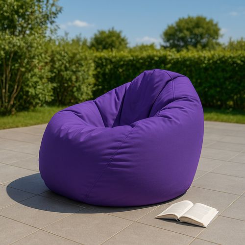 Ohau - Pouf Poire D'extérieur 130x115cm Violet