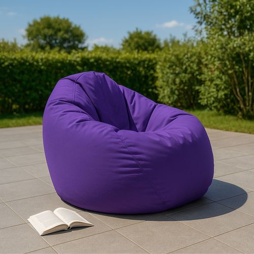 Ohau - Pouf Poire D'extérieur 130x115cm Violet