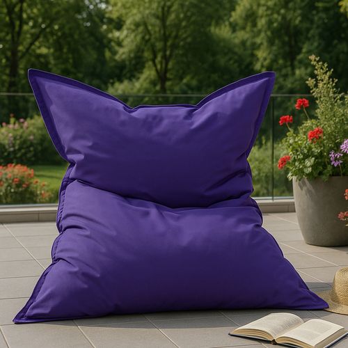 Moku - Pouf Rectangulaire D'extérieur XXL 180x140cm Violet