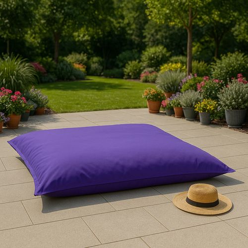 Moku - Pouf Rectangulaire D'extérieur XXL 180x140cm Violet
