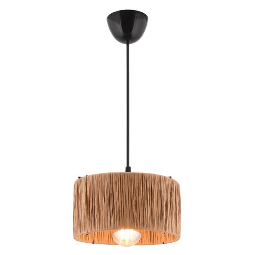 Clarisse- Suspension Filaire En Raphia Et Métal