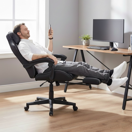 Altair - Chaise Gaming De Bureau Ergonomique Inclinable Noire
