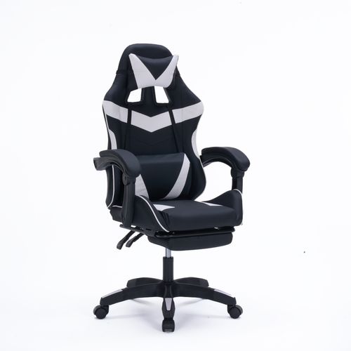 Altair - Chaise Gaming De Bureau Ergonomique Inclinable Noir Et Blanc