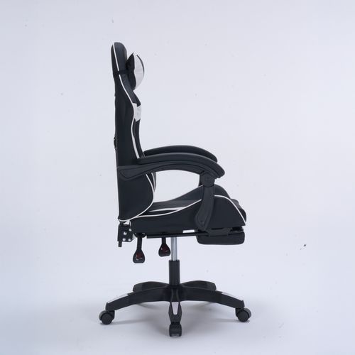Altair - Chaise Gaming De Bureau Ergonomique Inclinable Noir Et Blanc