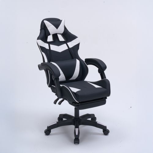 Altair - Chaise Gaming De Bureau Ergonomique Inclinable Noir Et Blanc