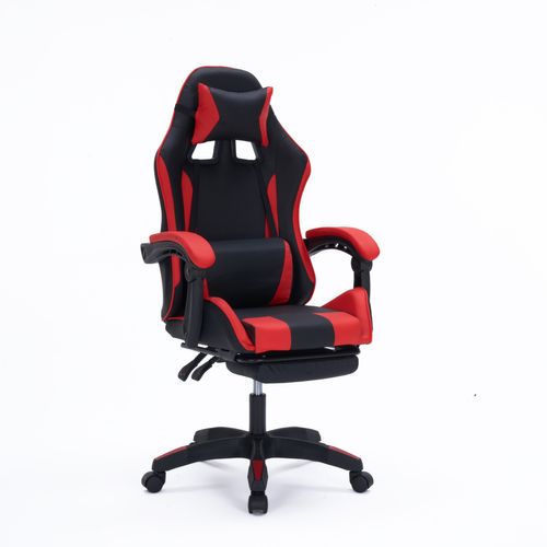 Altair - Chaise Gaming De Bureau Ergonomique Inclinable Noir Et Rouge