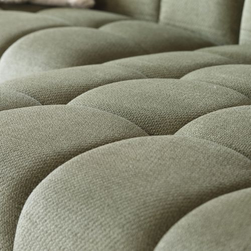 Salford - Canapé D'angle 3/4 Places Nuage En Velours Vert