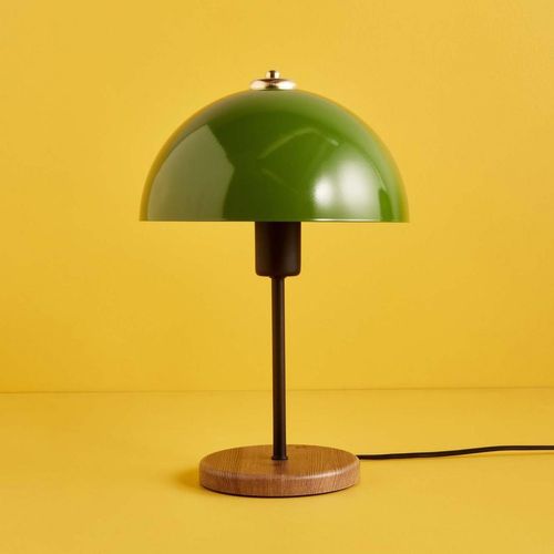 Agnes - Lampe De Table Champignon Vert 35cm