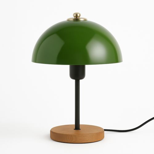 Agnes - Lampe De Table Champignon Vert 35cm