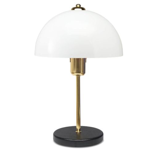 Lisette - Lampe De Table Champignon Blanc 38cm