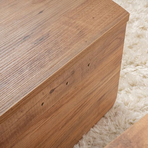 Poul - Table Basse Ronde Podium Pin Atlantique 90cm