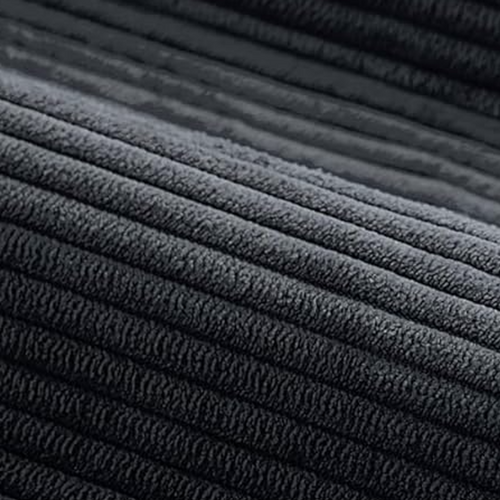 Sheffield - Canapé D'angle 5-6 Places Avec Méridienne Modulable En Velours Côtelé Beige