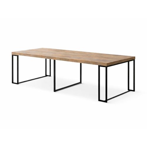 Kama - Table Console Extensible 10-12 Personnes Effet Bois 300cm