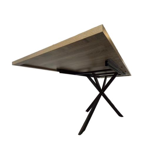 Hinga - Table Extensible 8 Personnes Effet Bois 200cm