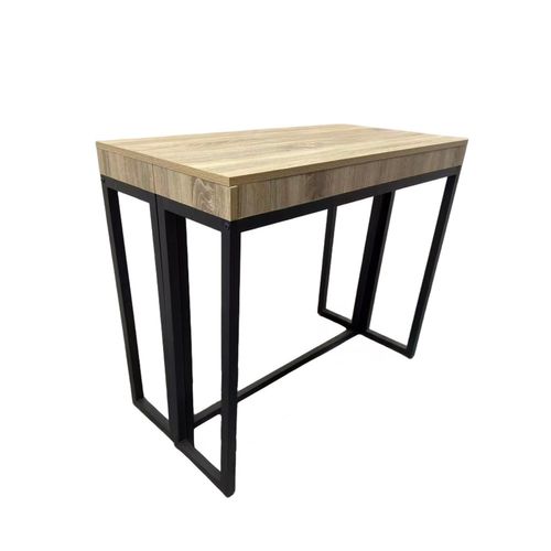 Vella - Table Console Extensible 8-10 Personnes Effet Bois 235cm