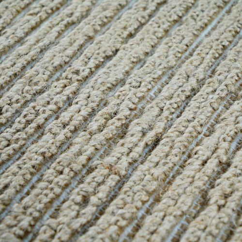 Tapis Salon En Jute Naturel Artisanal Beige Avec Franges 160x230 - Style Bohème