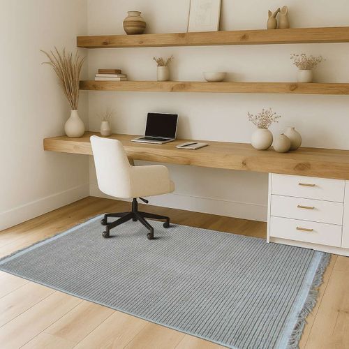 Tapis Salon En Jute Naturel Artisanal Beige Avec Franges 160x230 - Style Bohème