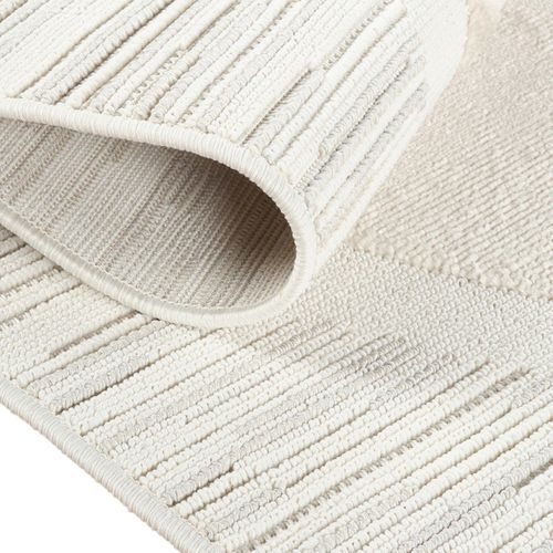 Tapis Salon Enfant Doux Texturé Lion Blanc 160x230