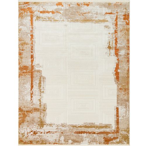 Tapis Salon Moderne Abstrait Beige/terra 160x230