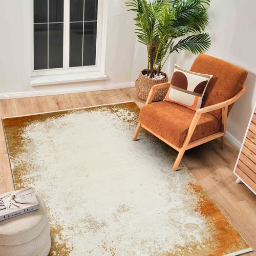 Tapis Salon Moderne Abstrait Beige/terra 160x230