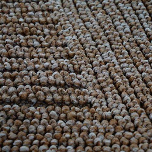 Tapis Salon Aspect Jute Losanges Beige 190x290