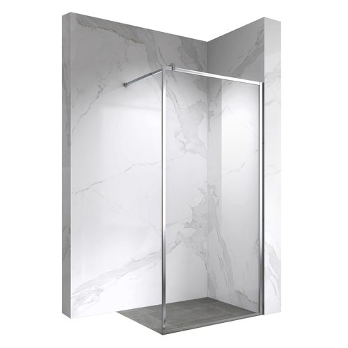 Paroi Douche Italienne Lucia 110x200 Cm Verre 8mm, Transparent, Anticalcaire