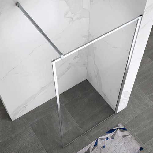 Paroi Douche Italienne Lucia 70x200 Cm Verre 8mm, Transparent, Anticalcaire