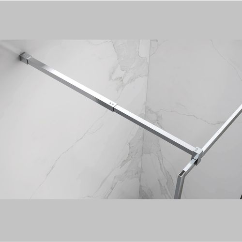 Paroi Douche Italienne Lucia 70x200 Cm Verre 8mm, Transparent, Anticalcaire