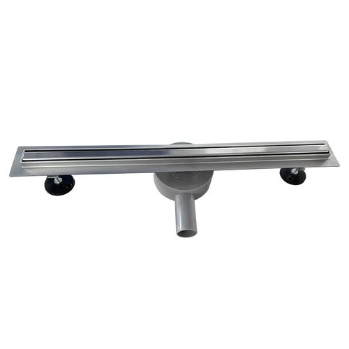 Caniveau Douche Italienne Étroit L.120 Cm à Encastrer Inox, Siphon 360°, Drainage 36l/min -tika