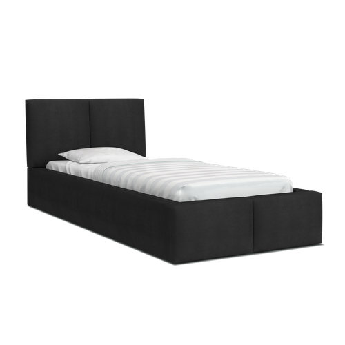 Lit Coffre Tesia 90x200  - Sommier Inclus Noir