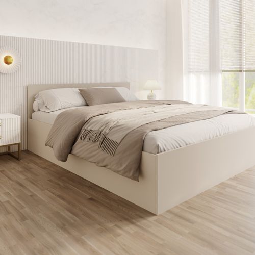 Lit Panama 140x200 + Coffre - Sommier Inclus Cachemire