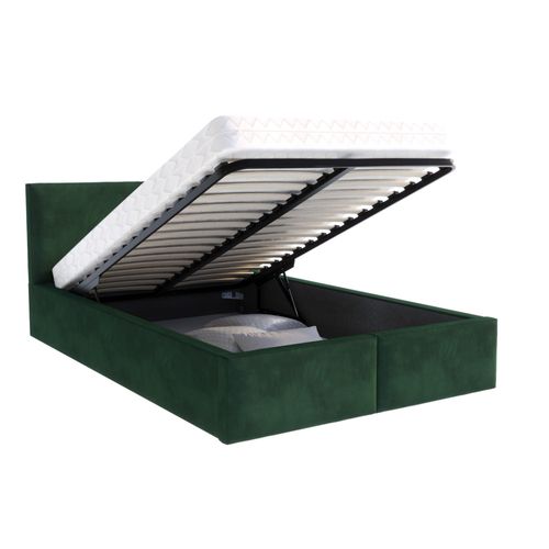 Lit Coffre Tesia 120x200  - Sommier Inclus Vert Sapin