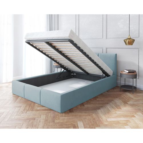 Lit Double Tesia 140x200 + Coffre - Sommier Inclus Mint