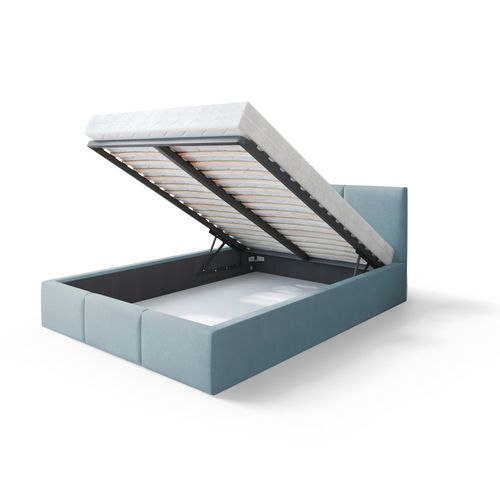 Lit Double Tesia 140x200 + Coffre - Sommier Inclus Mint