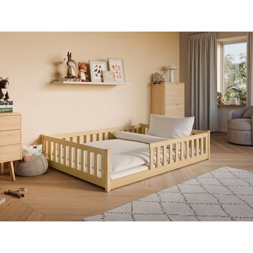 Lit Enfant Moti 140x200 Pin Livré Avec Sommiers