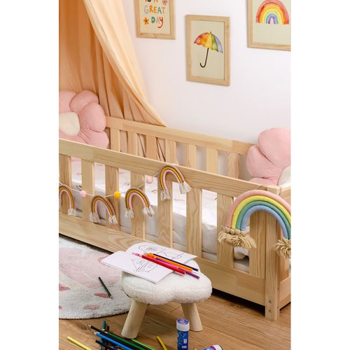 Lit Enfant Stela 90x190 Pin Livré Avec Sommiers